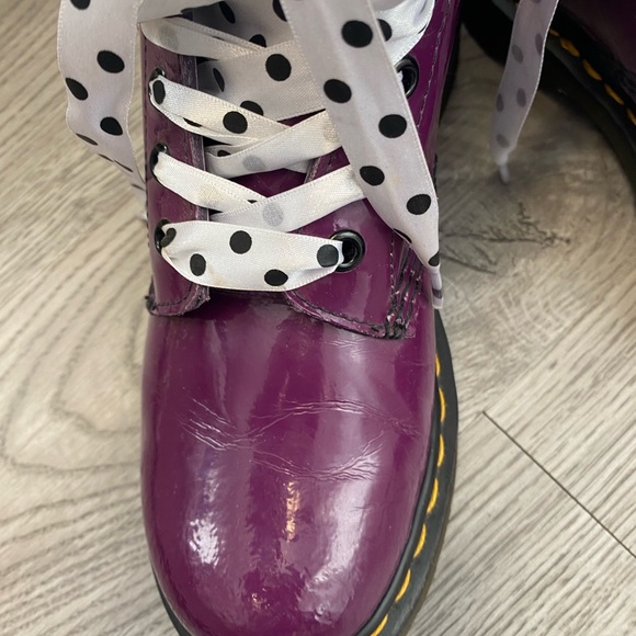 Dr Marten purple patent boots size 4 - Picture 4 of 7